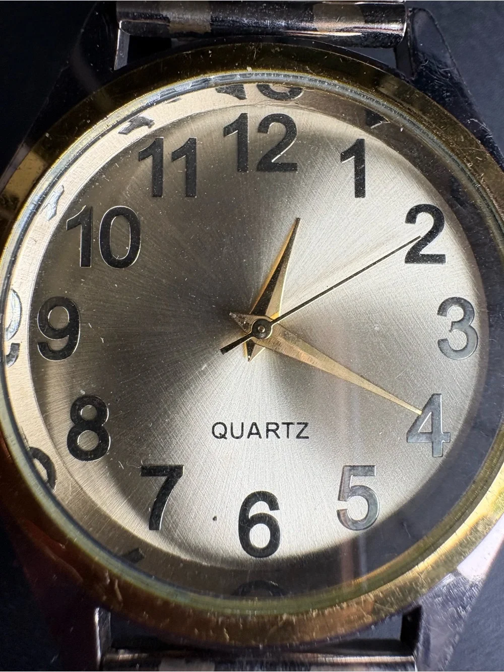 Gold and Silver Quartz Men's Watch